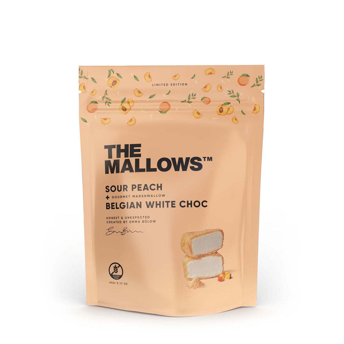 The Mallows Sour Peach Marshmallows (90g) - Gourmet Markt