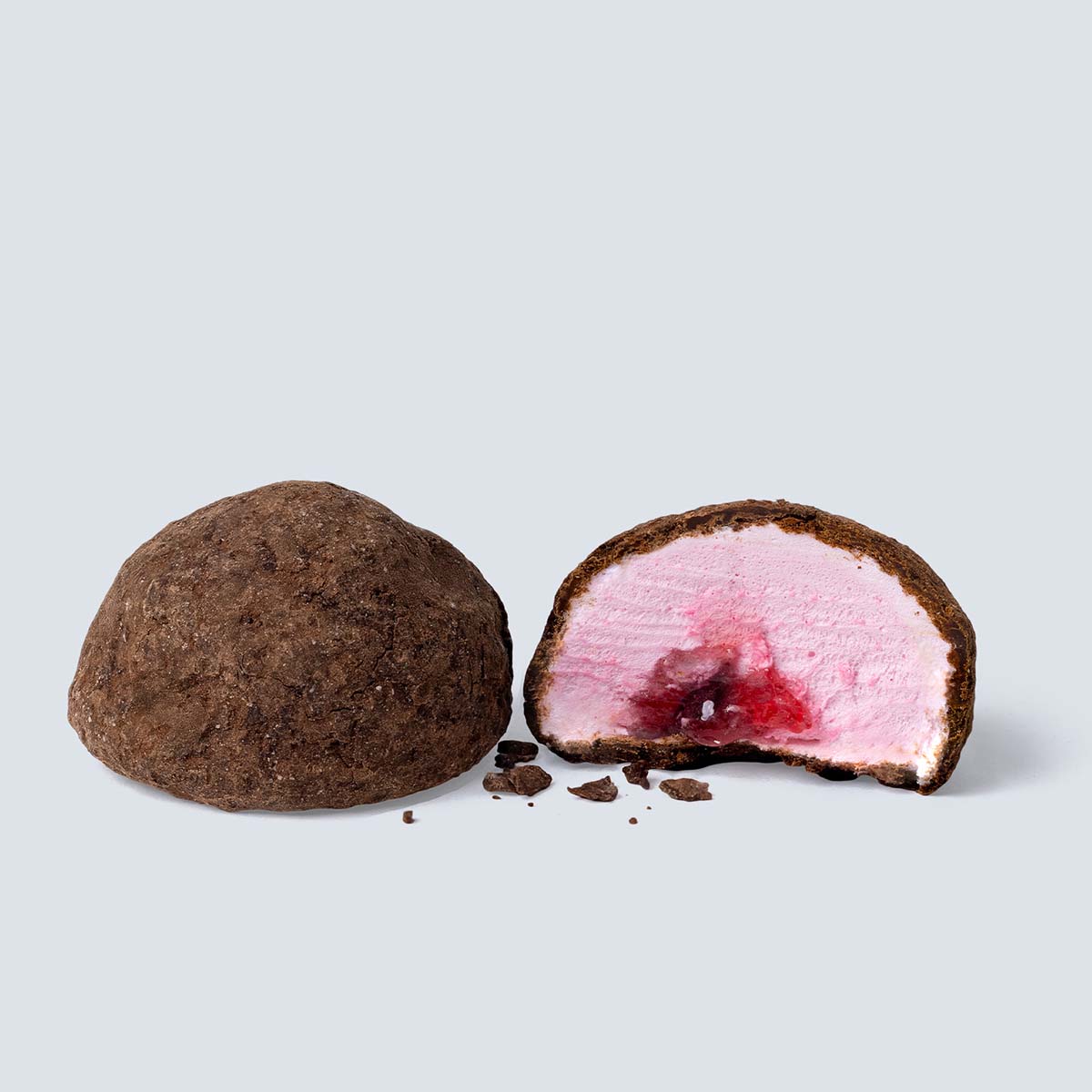 Strawberry filled & Belgian dark choc Marshmallows (80g)