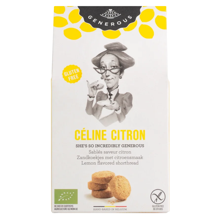Generous Céline Citron, Butterkekse, glutenfrei, Bio (100g) - Gourmet Markt