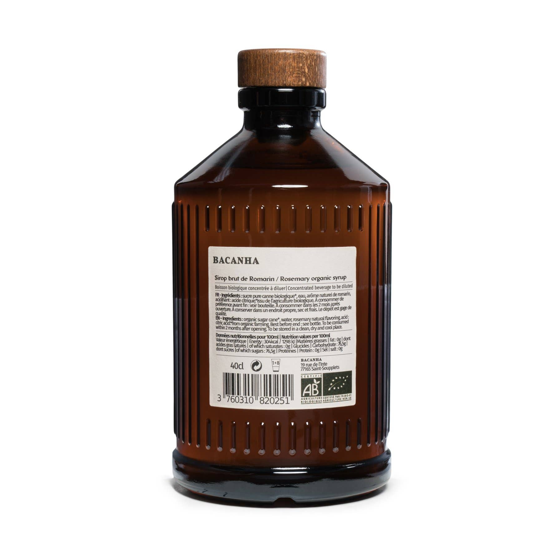 Bacanha Bio-Rosmarinsirup (400ml) - Gourmet Markt