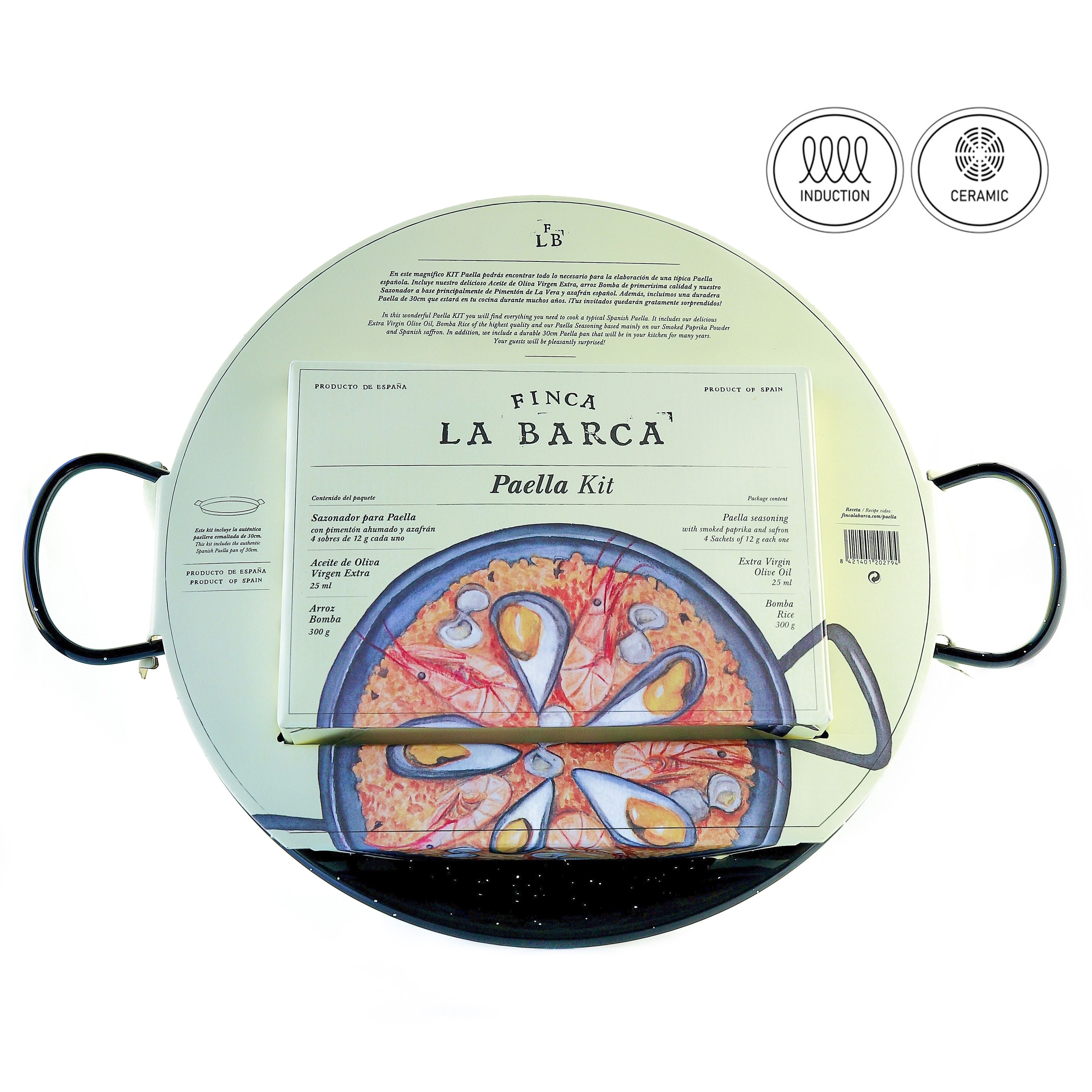 Paella Kit "Finca La Barca" mit 30cm Paella Pfanne - Gourmet Markt