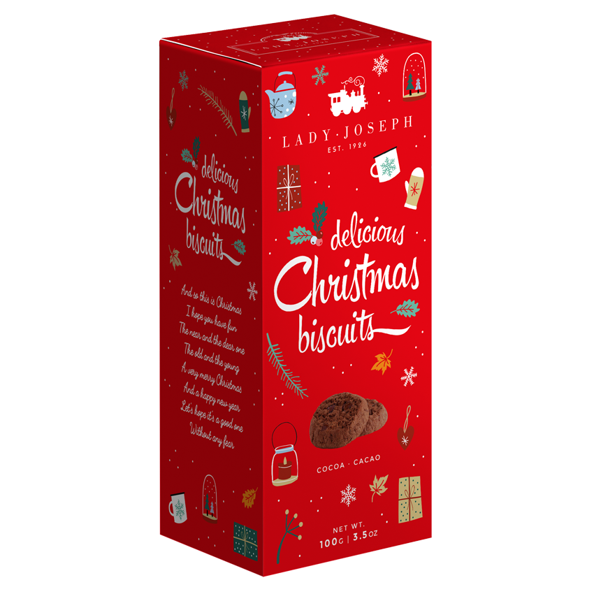 Lady Joseph Weihnachts-Schokoladenkekse, vegan (100 g) - Gourmet Markt