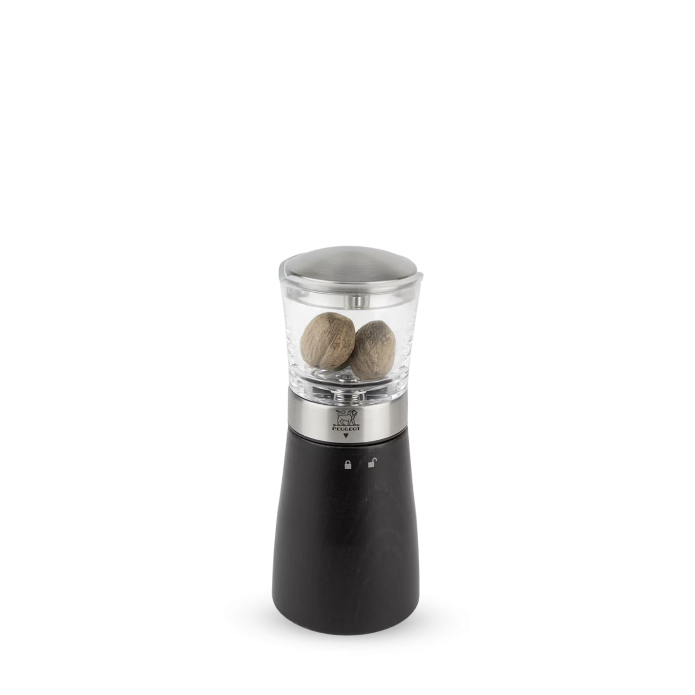 Peugeot manuelle Muskatmühle aus Holz Schokolade 15 cm - Gourmet Markt
