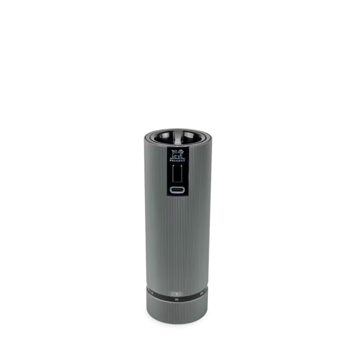 Peugeot Line Elektrische Salzmühle Aluminium 15cm - Gourmet Markt
