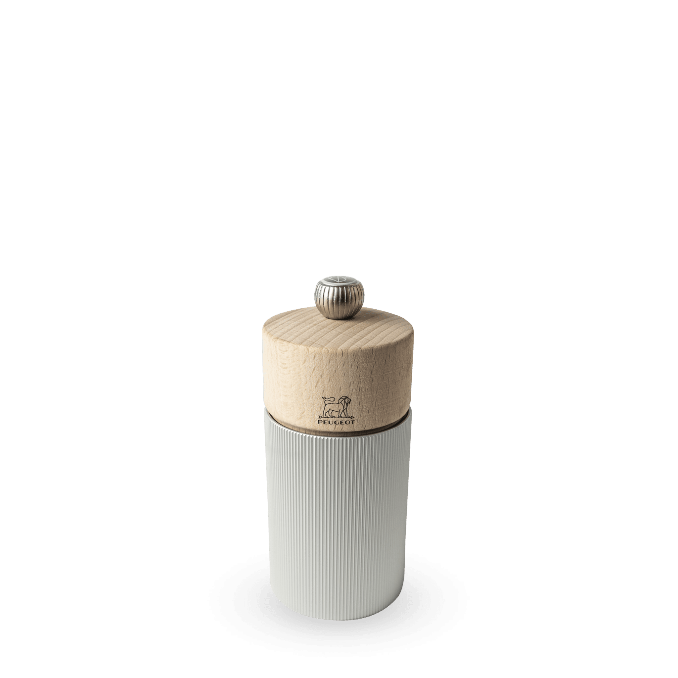 Peugeot Line Salzmühle Aluminium natur 12cm - Gourmet Markt