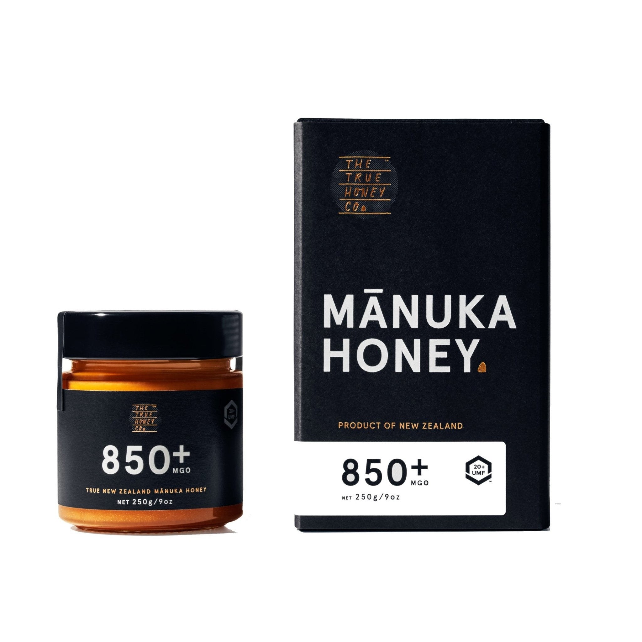 The True Honey Co. Manuka Honig MGO 850+ UMF 20+ (250g) - Gourmet Markt