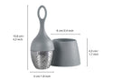 AdHoc Schwimmender Teefilter Floatea grau - Gourmet Markt - AdHoc