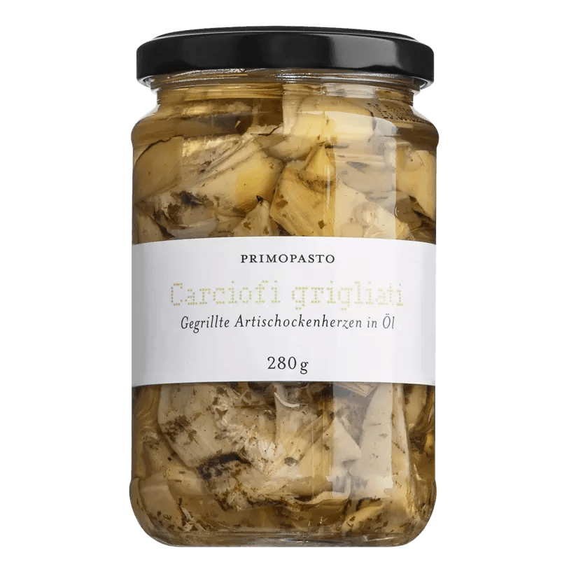 Gegrillte Artischockenherzen in Öl (280g) - Gourmet Markt - Primopasto