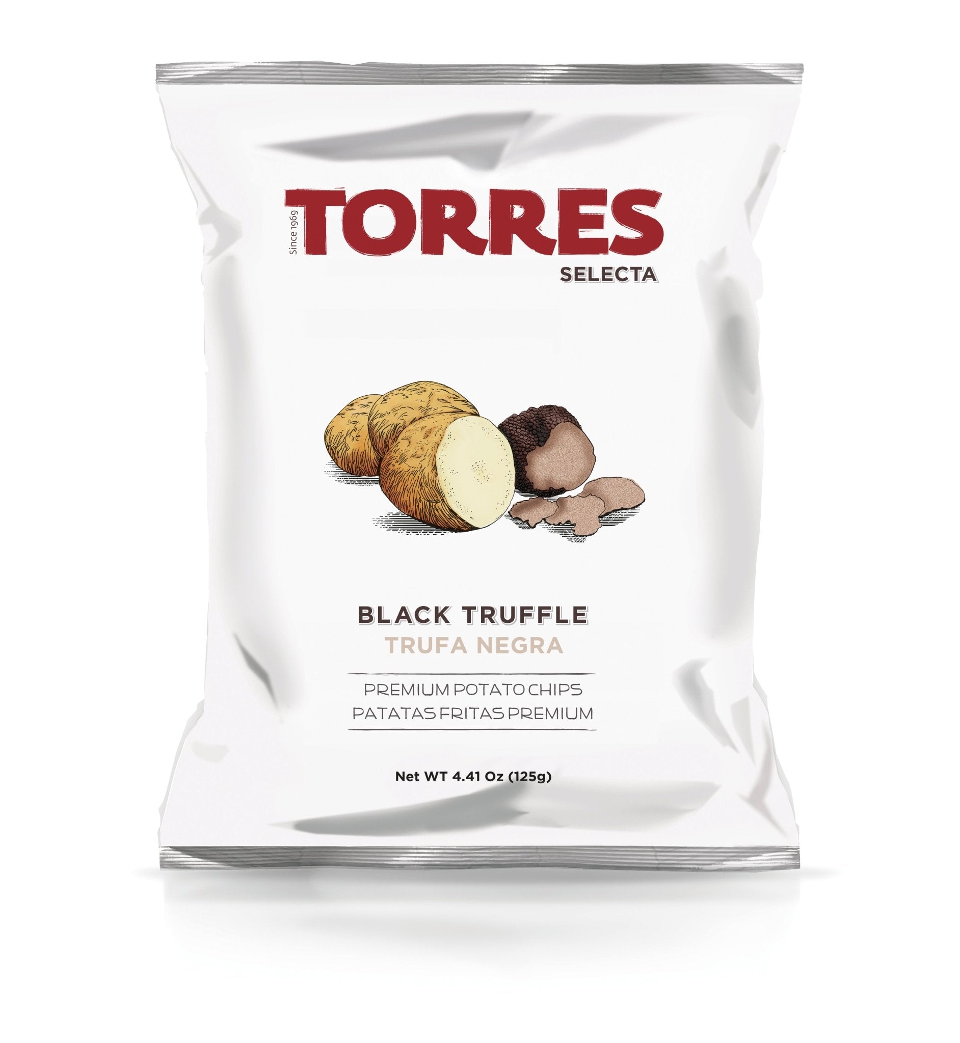 Kartoffelchips mit schwarzen Trüffeln (125g) - Gourmet Markt - Torres