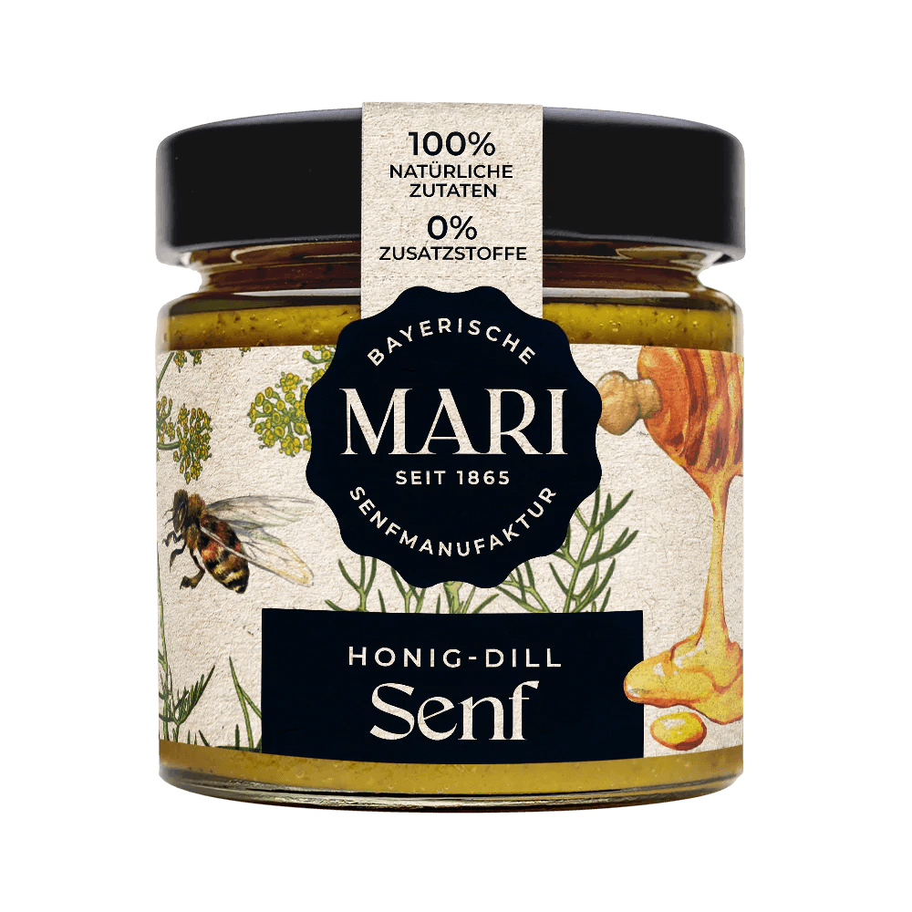Mari Honig Dill Senf (180ml) - Gourmet Markt - Mari Senfmanufaktur